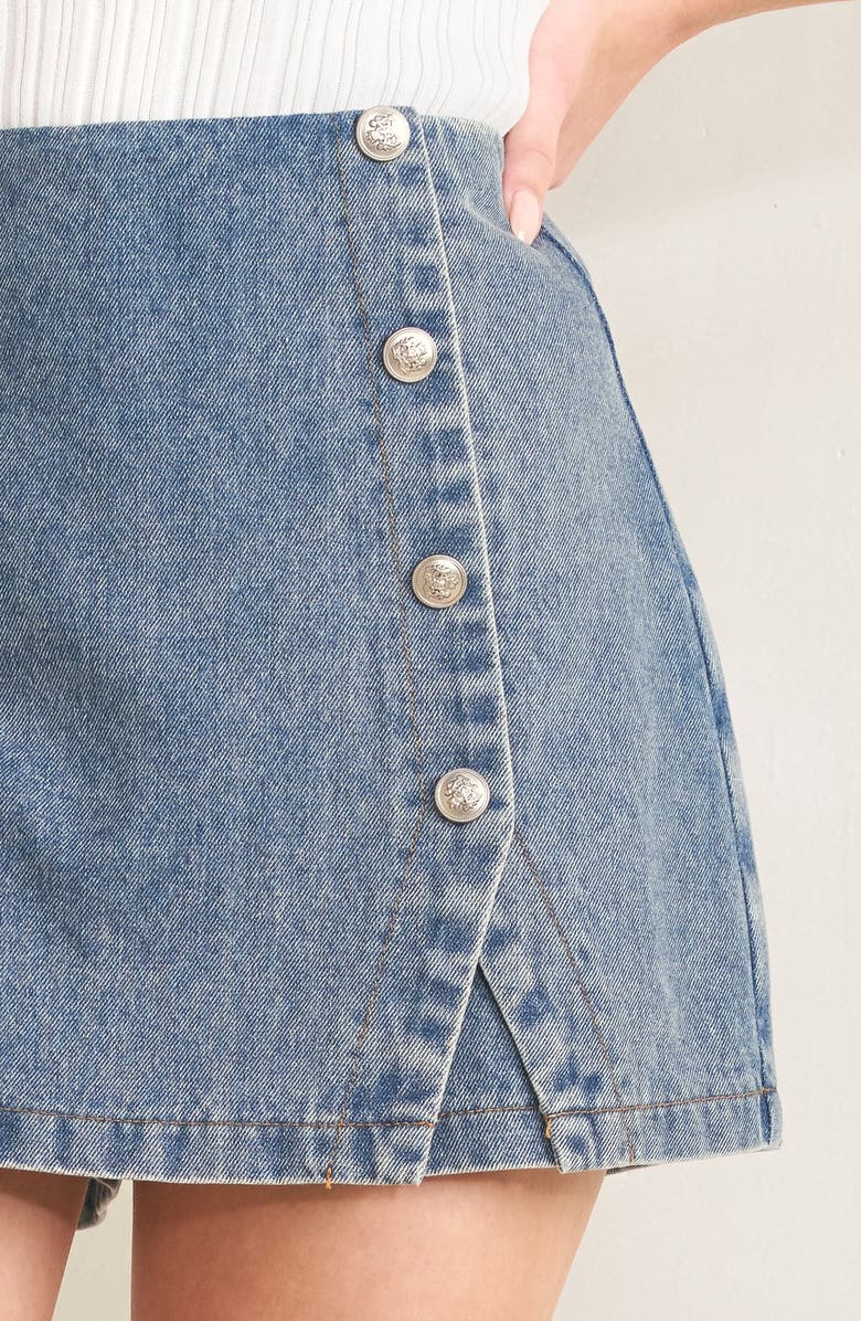 FREEMARKET Denim Skort, Alternate, color, Light Indigo