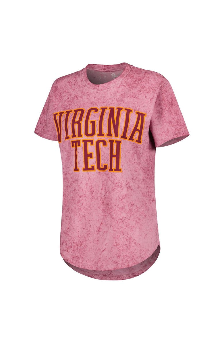 PRESSBOX Women's Pressbox Maroon Virginia Tech Hokies Southlawn Sun-Washed T-Shirt, Alternate, color, 