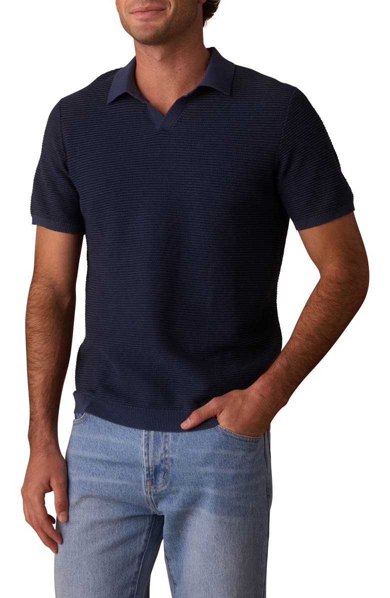 The Normal Brand Robles Bird's Eye Polo, Main, color,