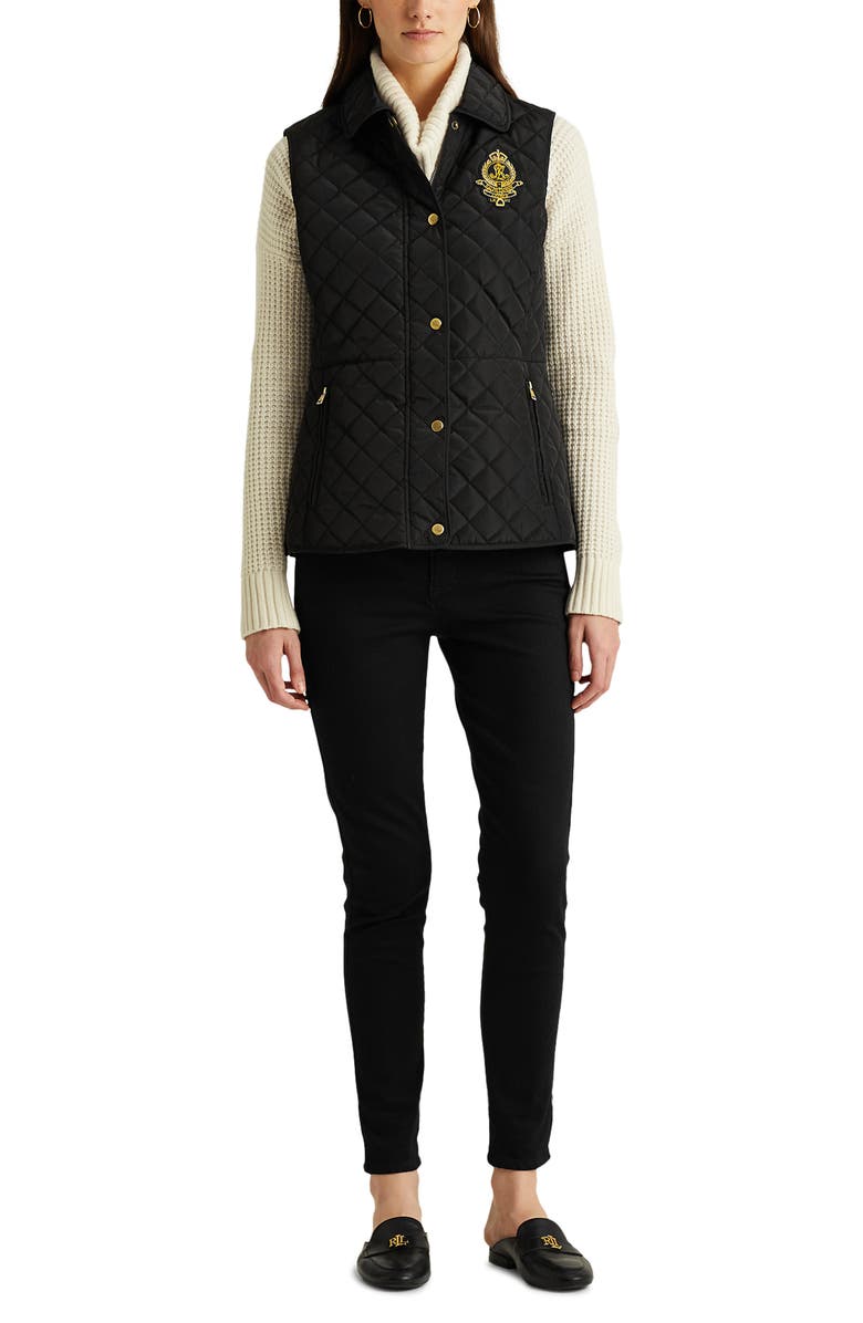 Lauren Ralph Lauren Diamond Quilted Vest, Alternate, color, 