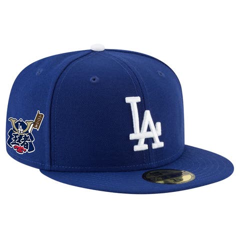 Men
s New Era Royal Los Angeles Dodgers 2025 Champions Samurai Side Patch 59FIFTY Fitted Hat