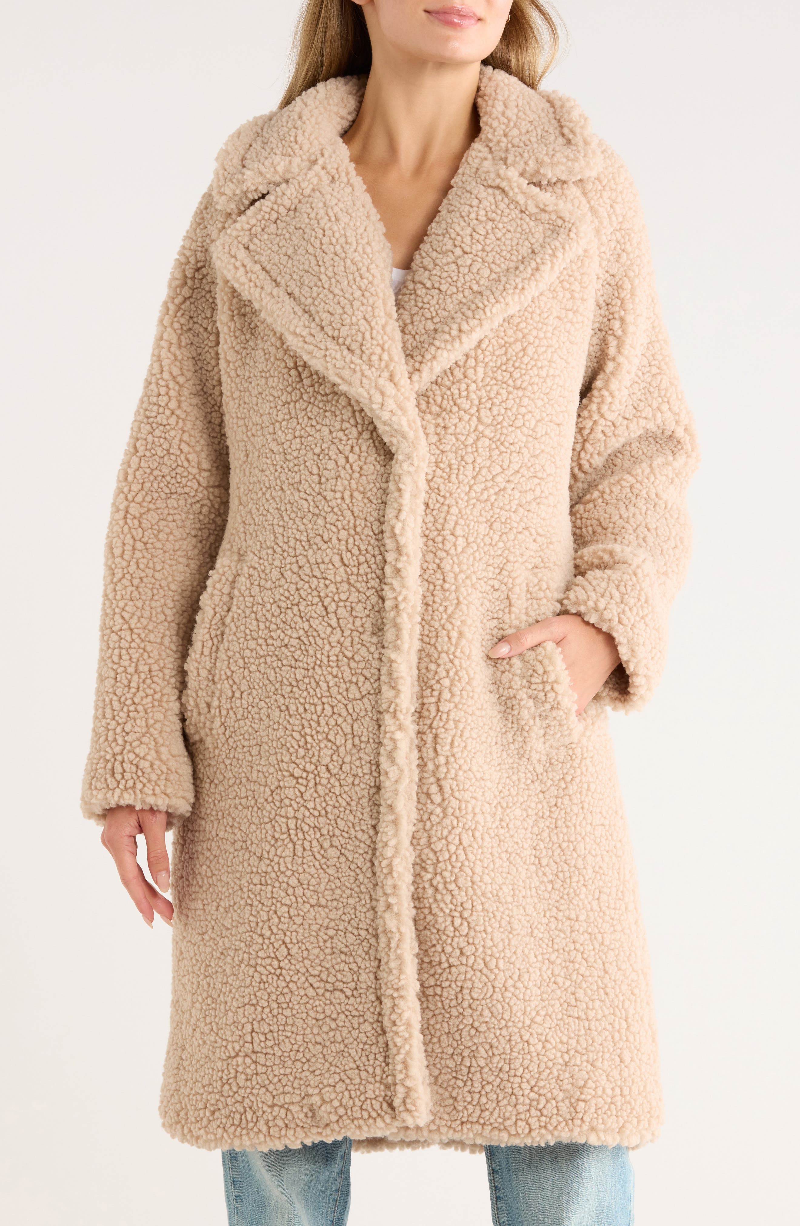 Lucky Brand Missy Faux Shearling Coat