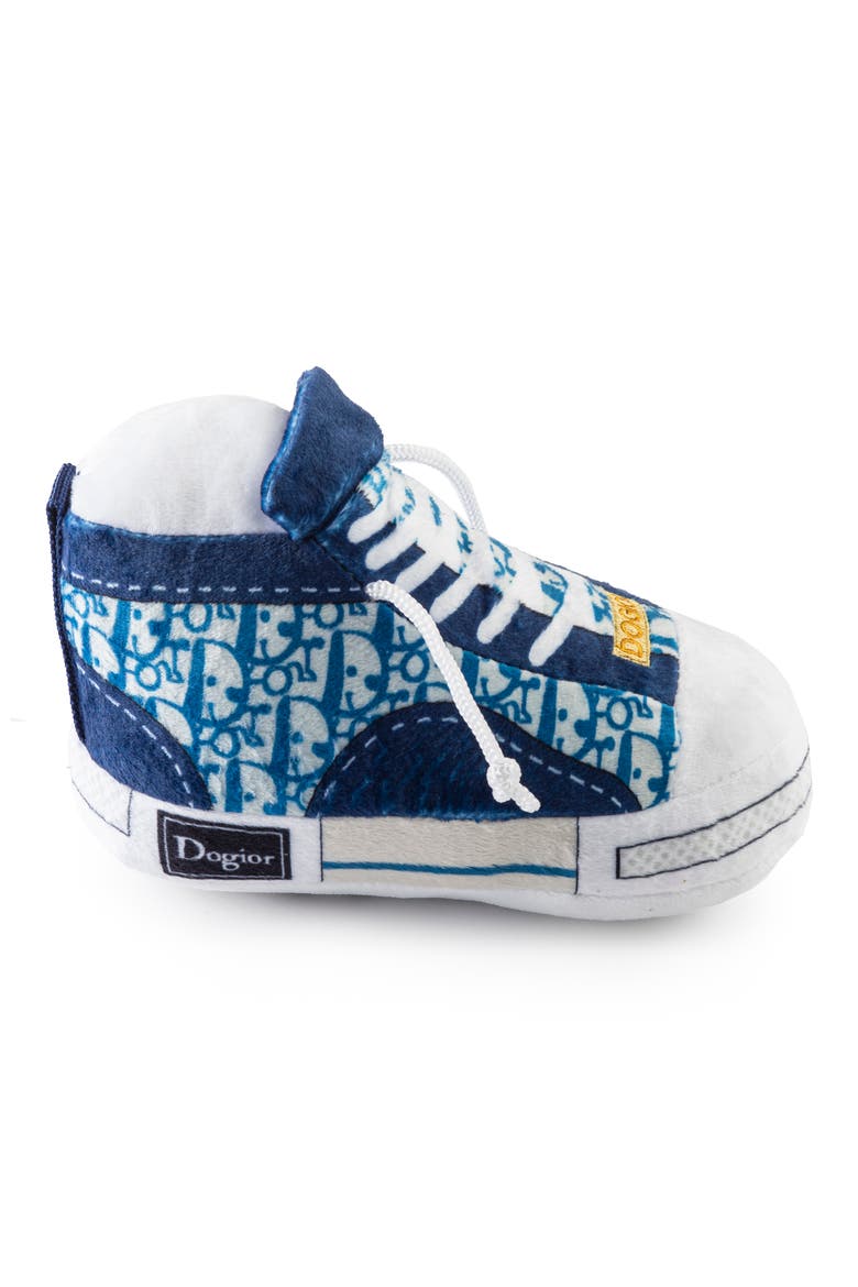 Dogior Sneaker Squeaker Toy, Alternate, color, BLUE WHITE