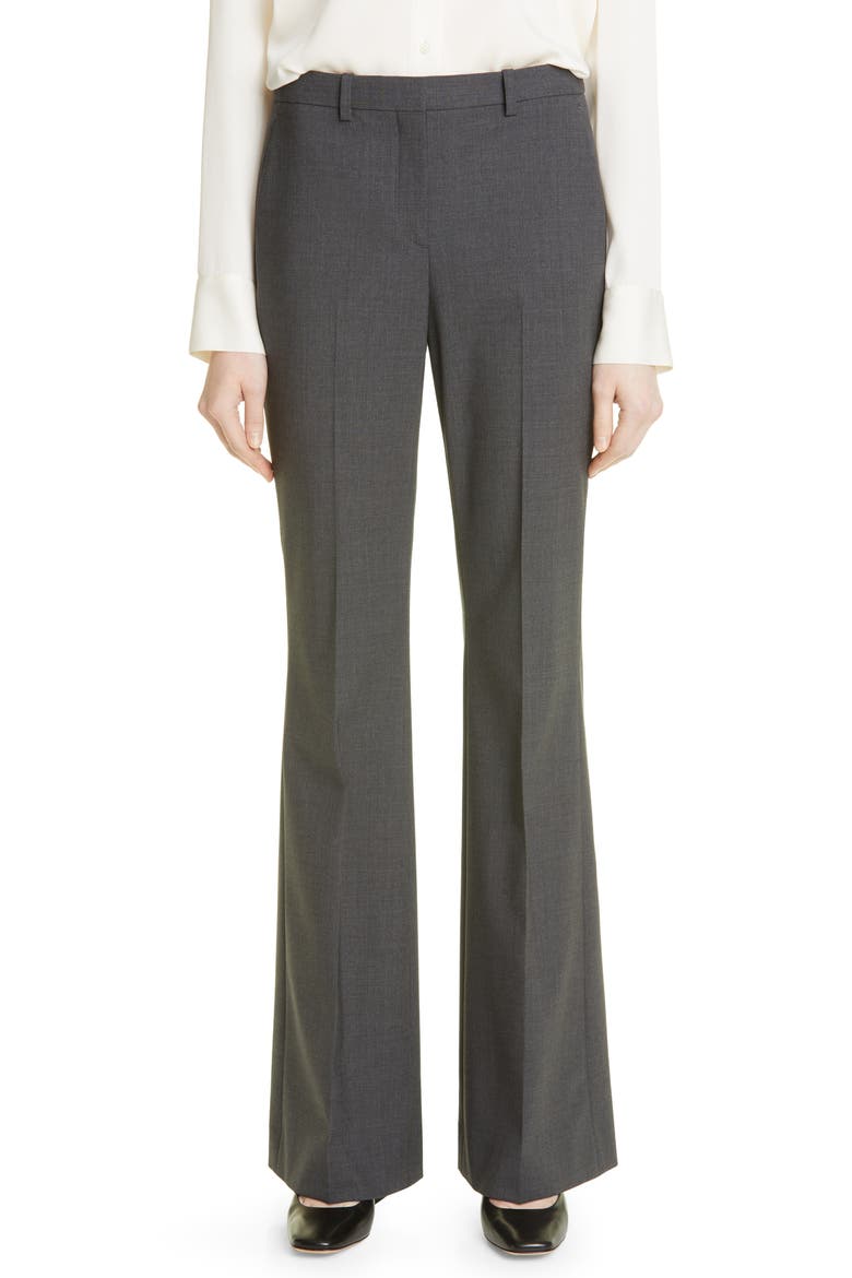 Demitria 2 Stretch Good Wool Suit Pants, Main, color, CHARCOAL