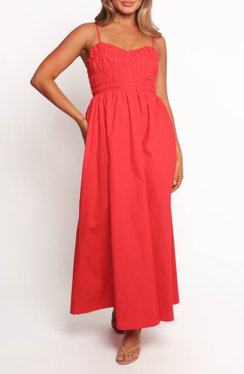 Camilla Shirred Maxi Sundress