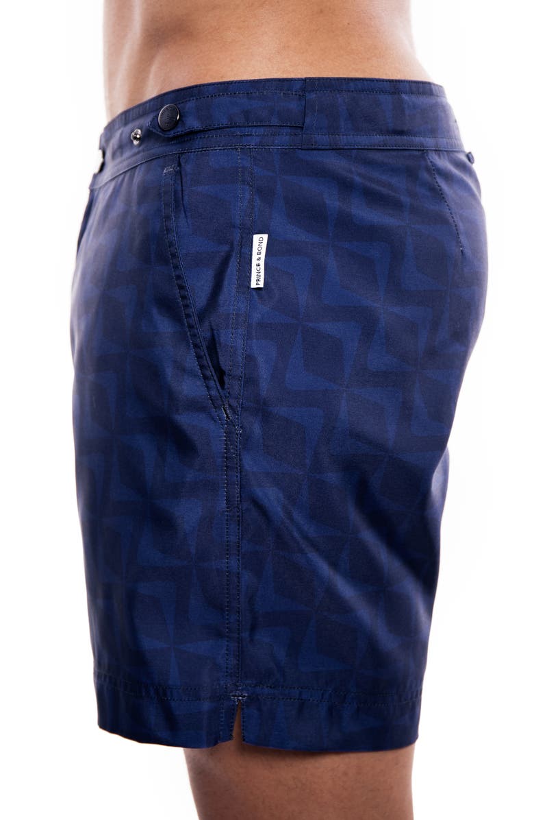 PRINCE & BOND Deep Sea II Tailored Hybrid Swim Trunks, Alternate, color, 