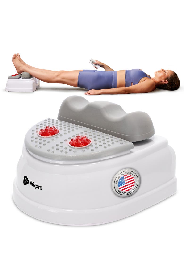 Mediripple Chi Machine for Lymphatic Massager with Red Light Therapy, Main, color, White