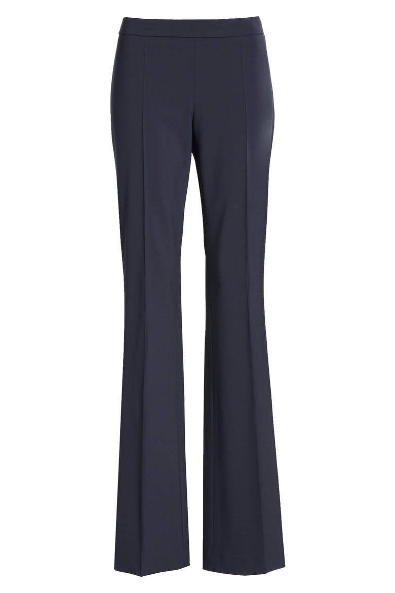 Tulea Side Zip Tropical Stretch Wool Trousers, Alternate, color, NAVY