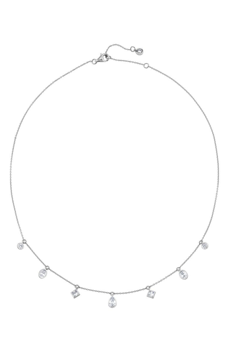 Crislu Multicut Station Pendant Necklace, Alternate, color, 