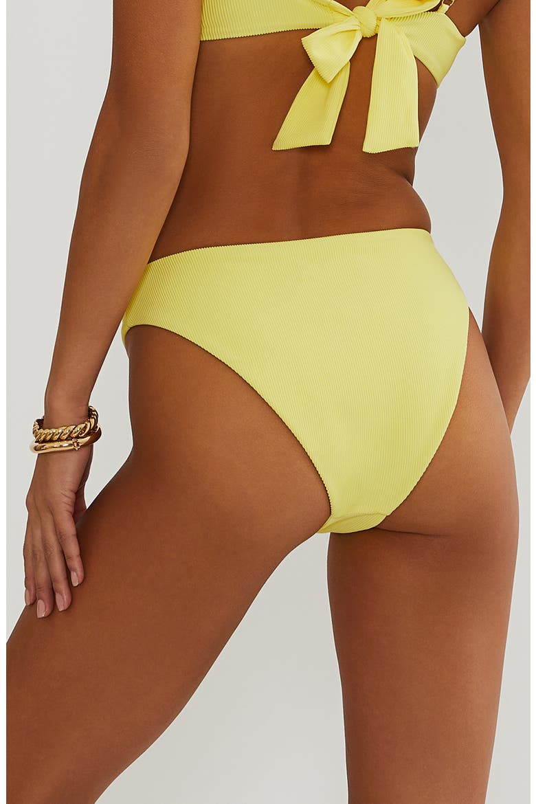 Amarie High Cut Bikini Bottoms, Alternate, color, BUTTER BLOSSOM