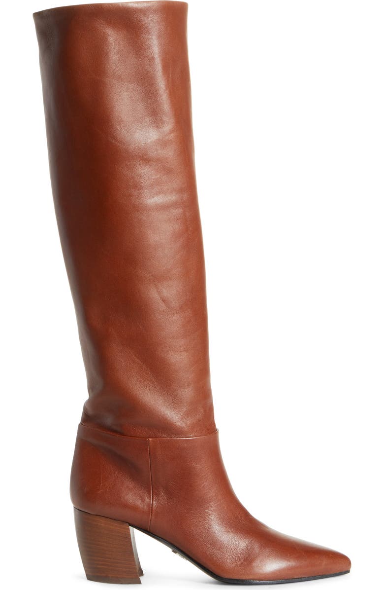 Prada Tall Pointy Toe Boot, Alternate, color,
