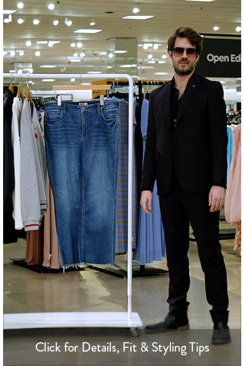 Kelsey High Waist Raw Hem Ankle Flare Jeans video