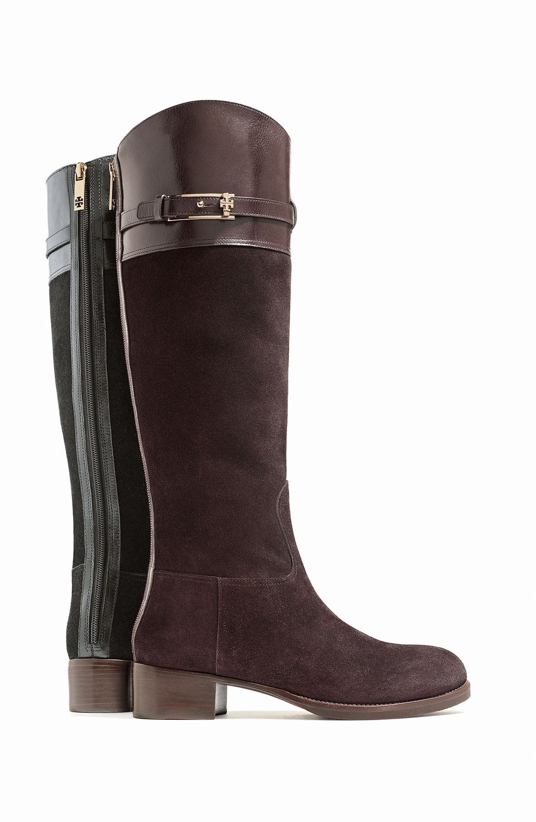 'Jenna' Riding Boot (Nordstrom Exclusive), Alternate, color, BLACK