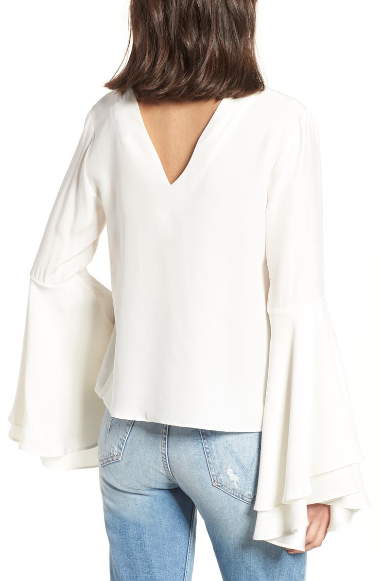 KENDALL + KYLIE Bell Sleeve Top, Alternate, color,