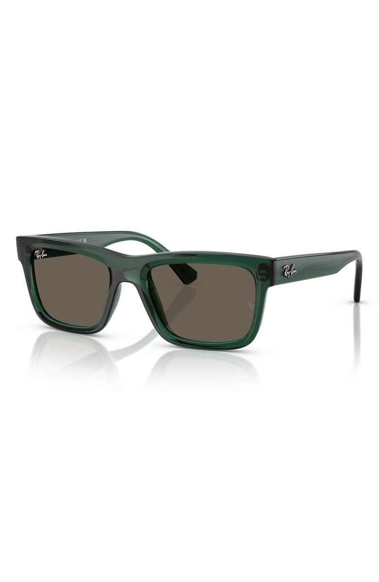 Ray-Ban Kids' 49mm Rectangular Sunglasses, Alternate, color, Transparent Green