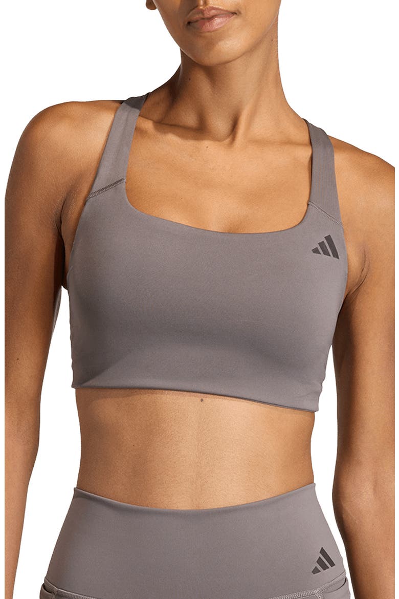 Optime Climacool Sports Bra, Main, color, CHARCOAL