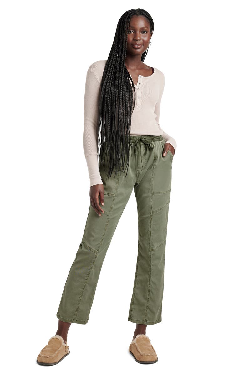 Splendid Shay Twill Drawstring Pants, Alternate, color, Trail