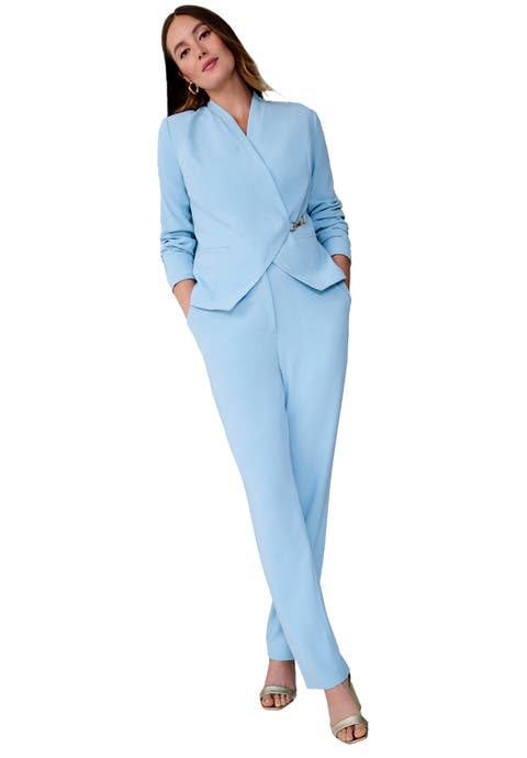 Wrap Jacket Pantsuit (Plus)