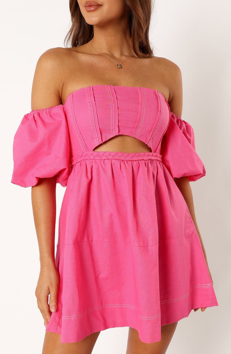 Petal & Pup Aurora Off the Shoulder Minidress, Alternate, color, 