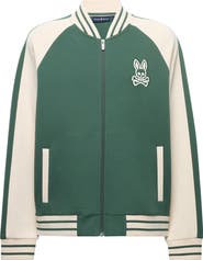 Psycho Bunny Stiles Knit Bomber Jacket