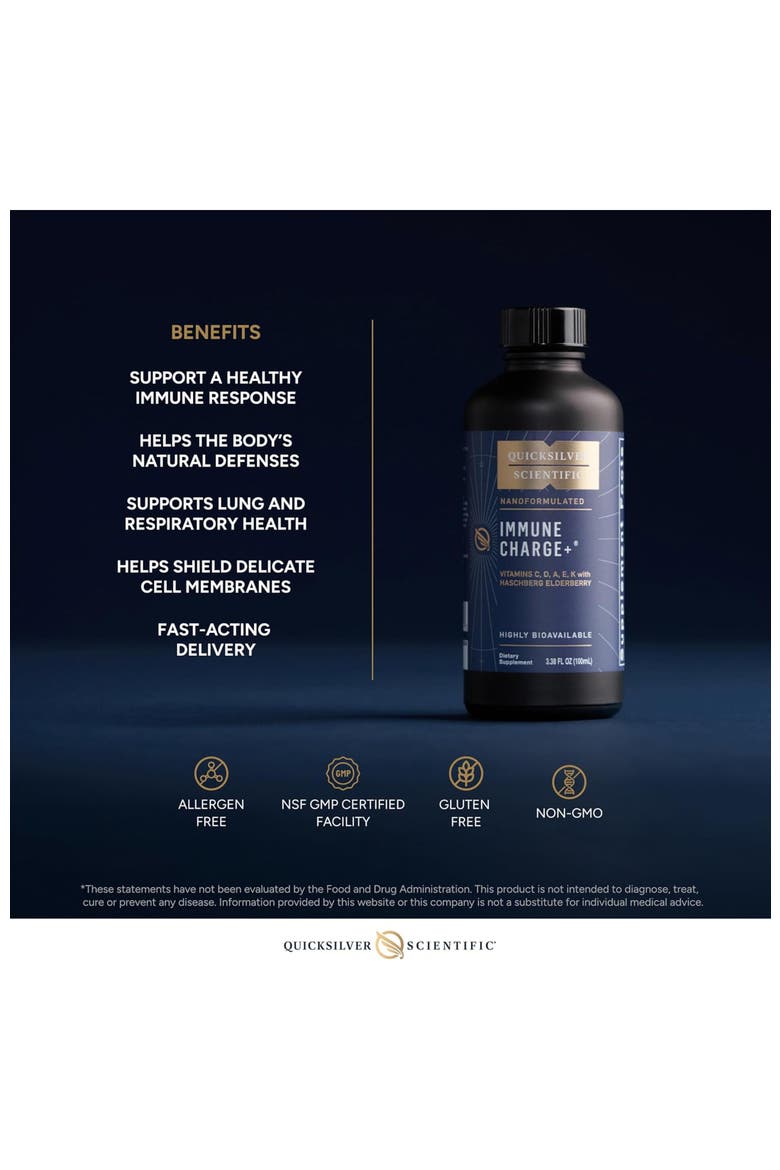 Immune Charge Supplement with Elderberry and  Vitamins A C D3, Alternate, color, None