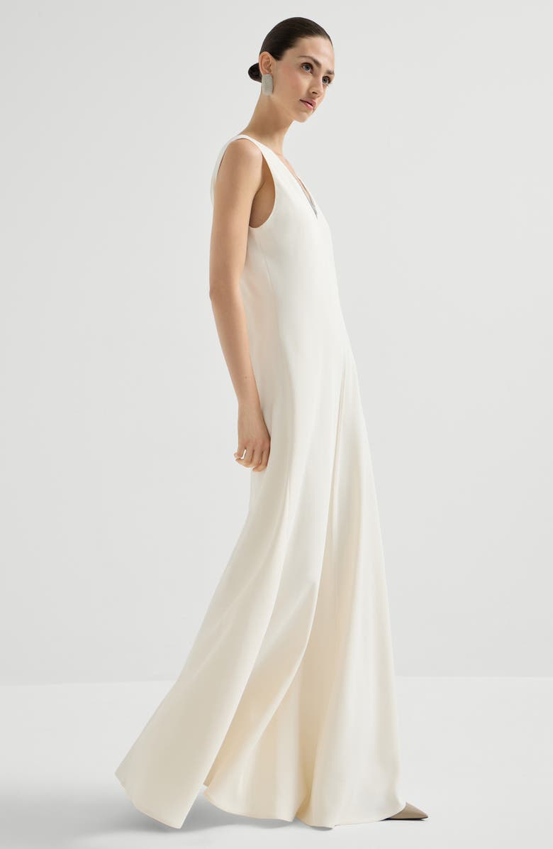 Brunello Cucinelli Fluid dress, Alternate, color, Chalk