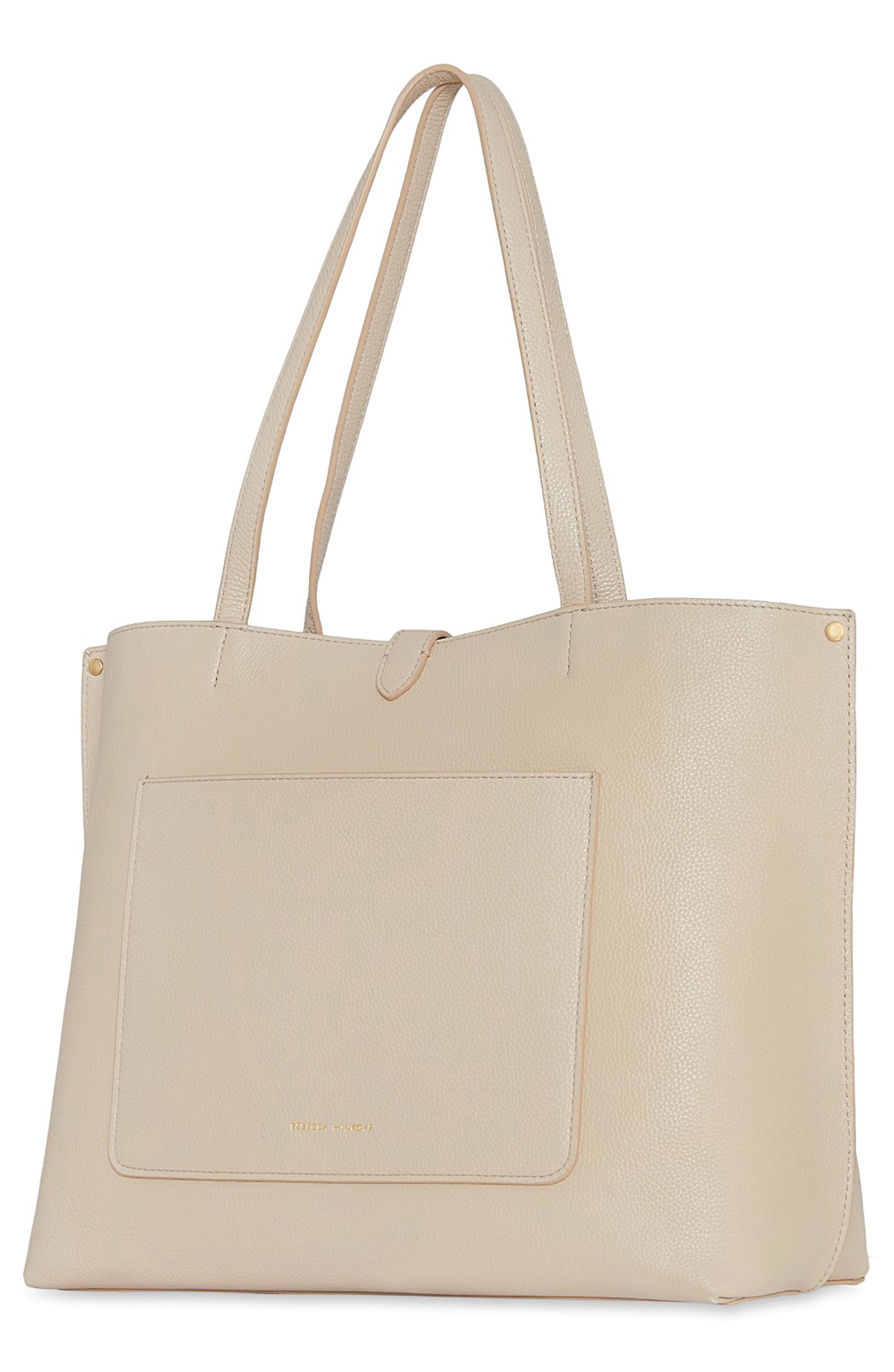 Rebecca Minkoff Megan Leather Tote, Alternate, color, Stone