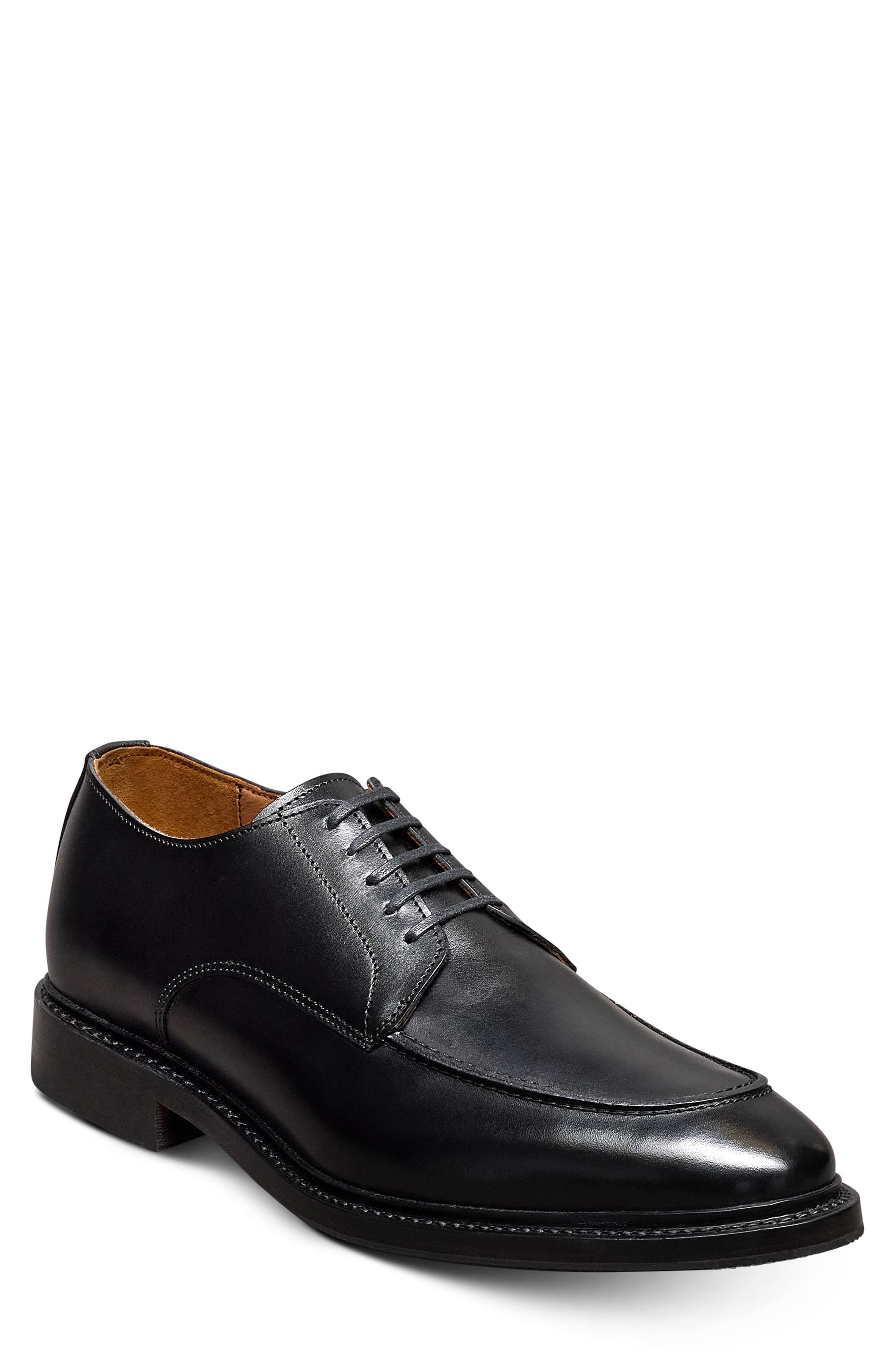 Allen Edmonds Rivington Moc Toe Derby, Main, color, Black