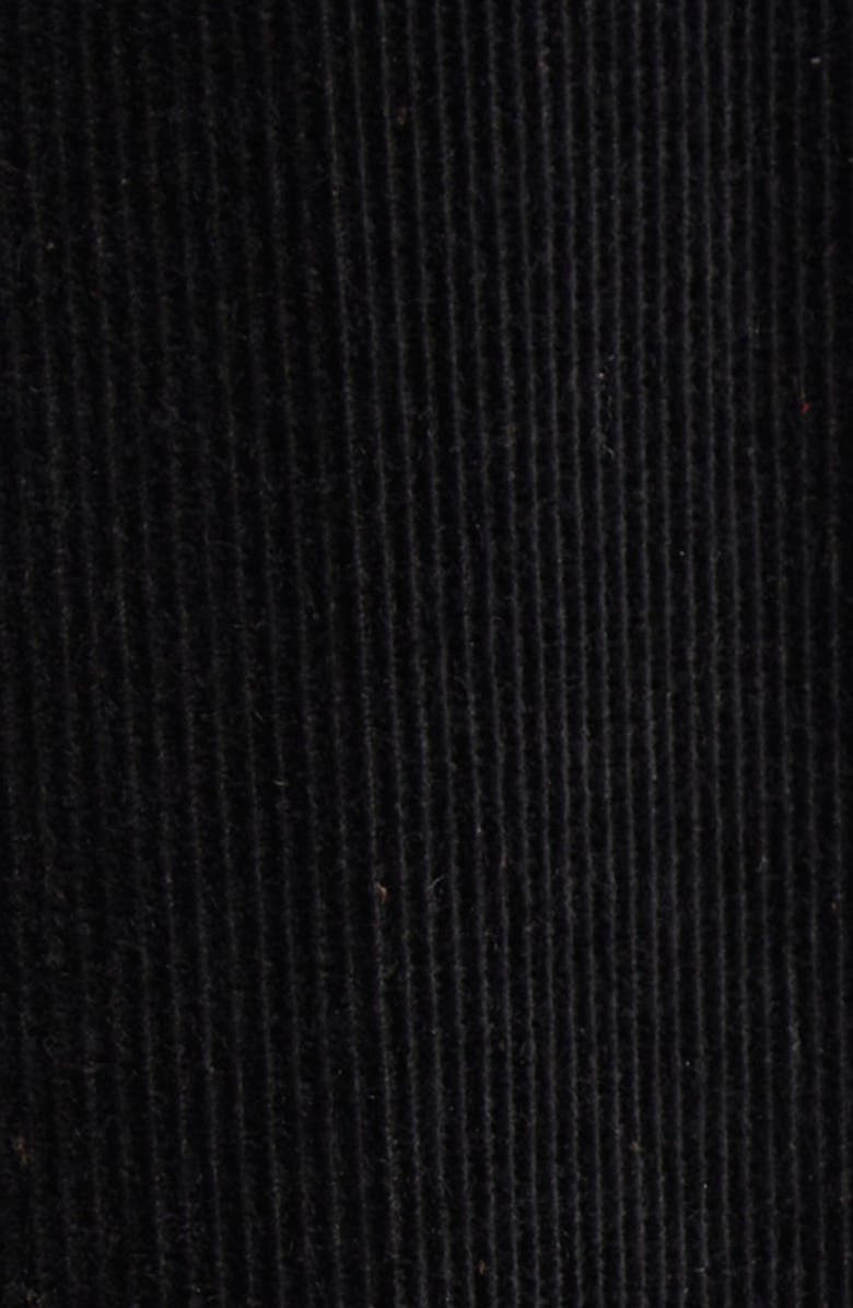 TOTEME Organic Cotton Corduroy Overshirt Jacket, Alternate, color, Black