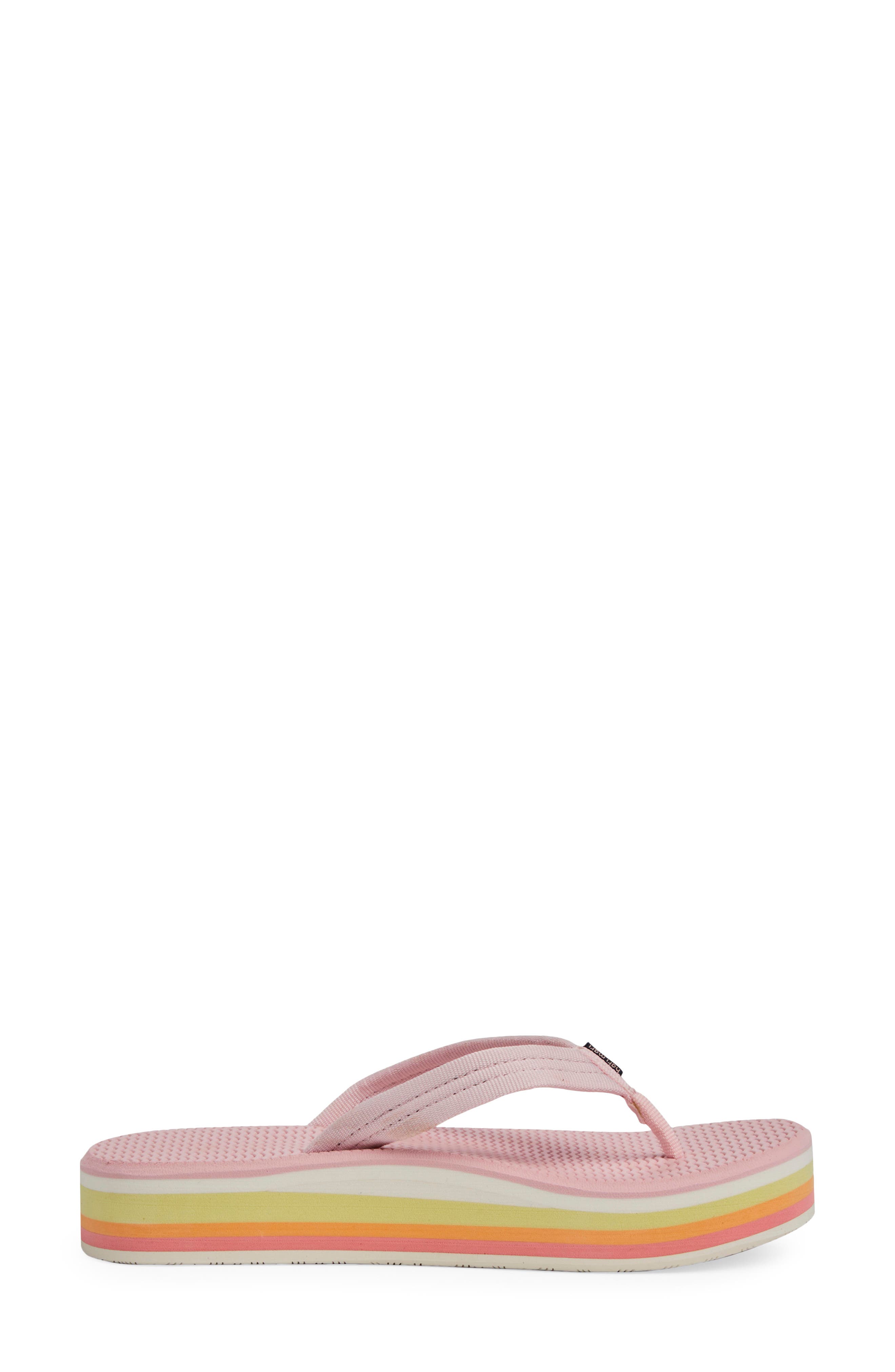 Dunes Sunset Waterproof Flip Flop, Alternate, color, PINK