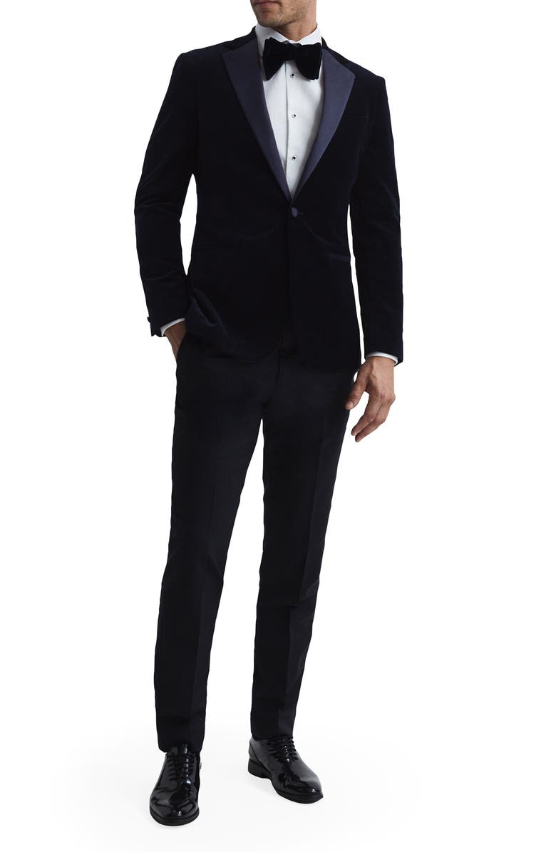 Reiss Ace Velvet Blazer, Alternate, color, 