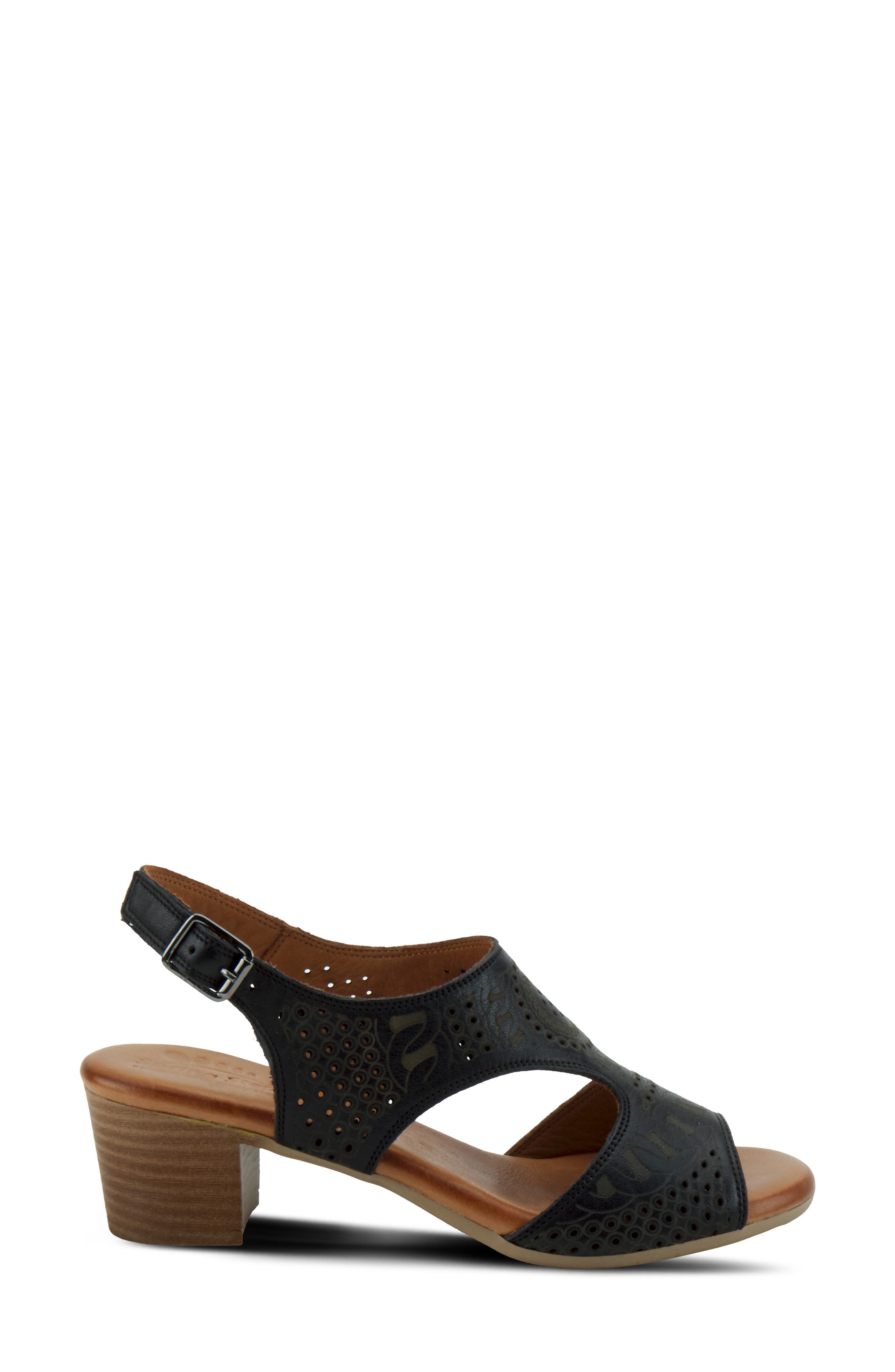 Spring Step Chains Block Heel Sandal, Alternate, color, 