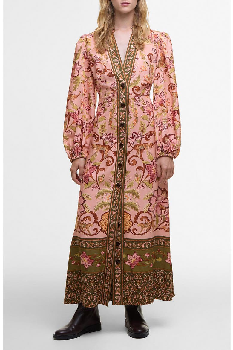 Alice Mixed Floral Long Sleeve Maxi Dress, Main, color, TROPICAL PRINT