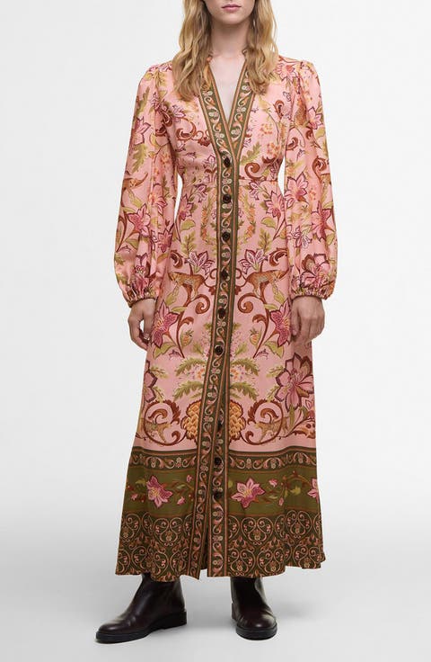 Alice Mixed Floral Long Sleeve Maxi Dress