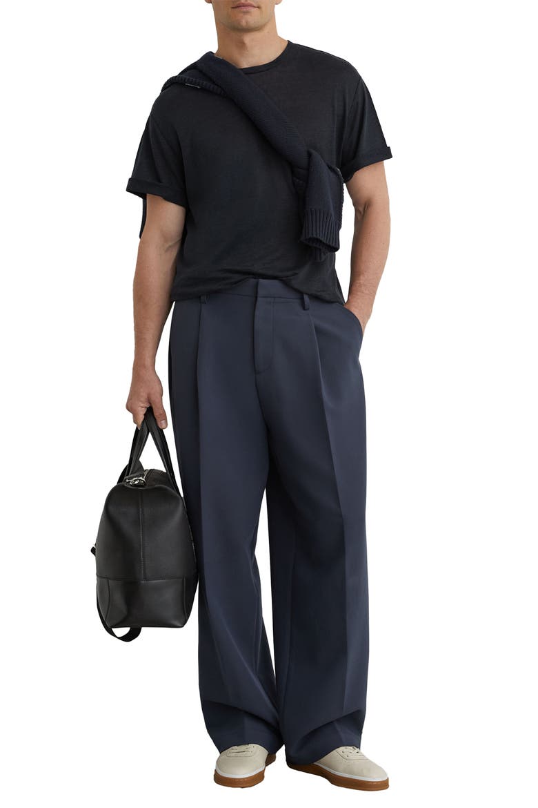 Langley Linen T-Shirt, Alternate, color, NAVY