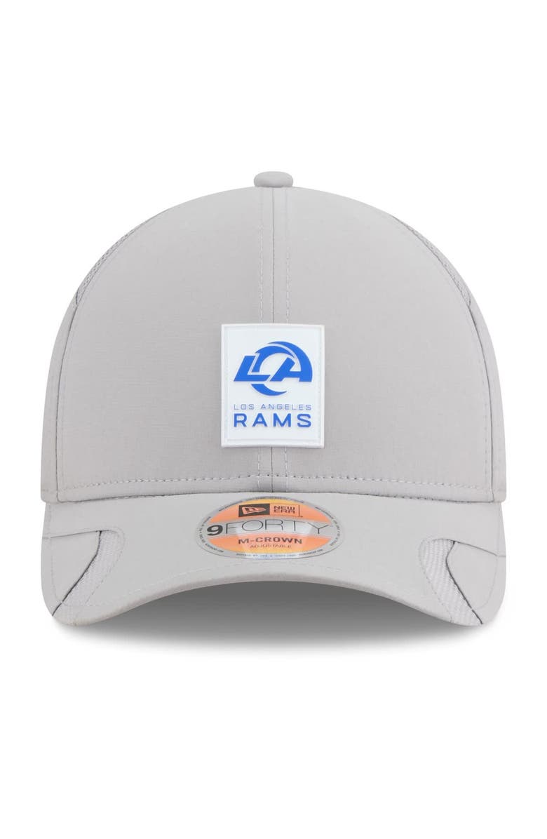 New Era Men's New Era Gray Los Angeles Rams 2025 Sideline M-Crown 9FORTY Adjustable Hat, Alternate, color, Gray