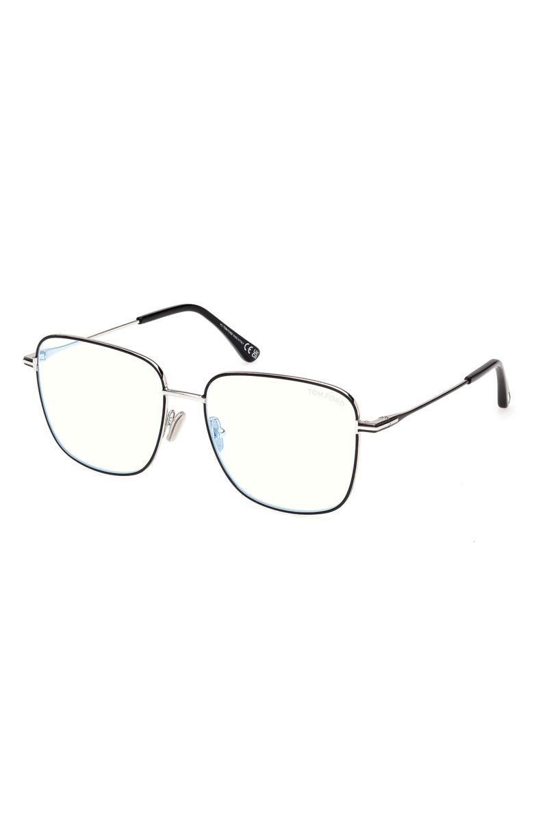 TOM FORD 56mm Square Optical Glasses, Alternate, color, 