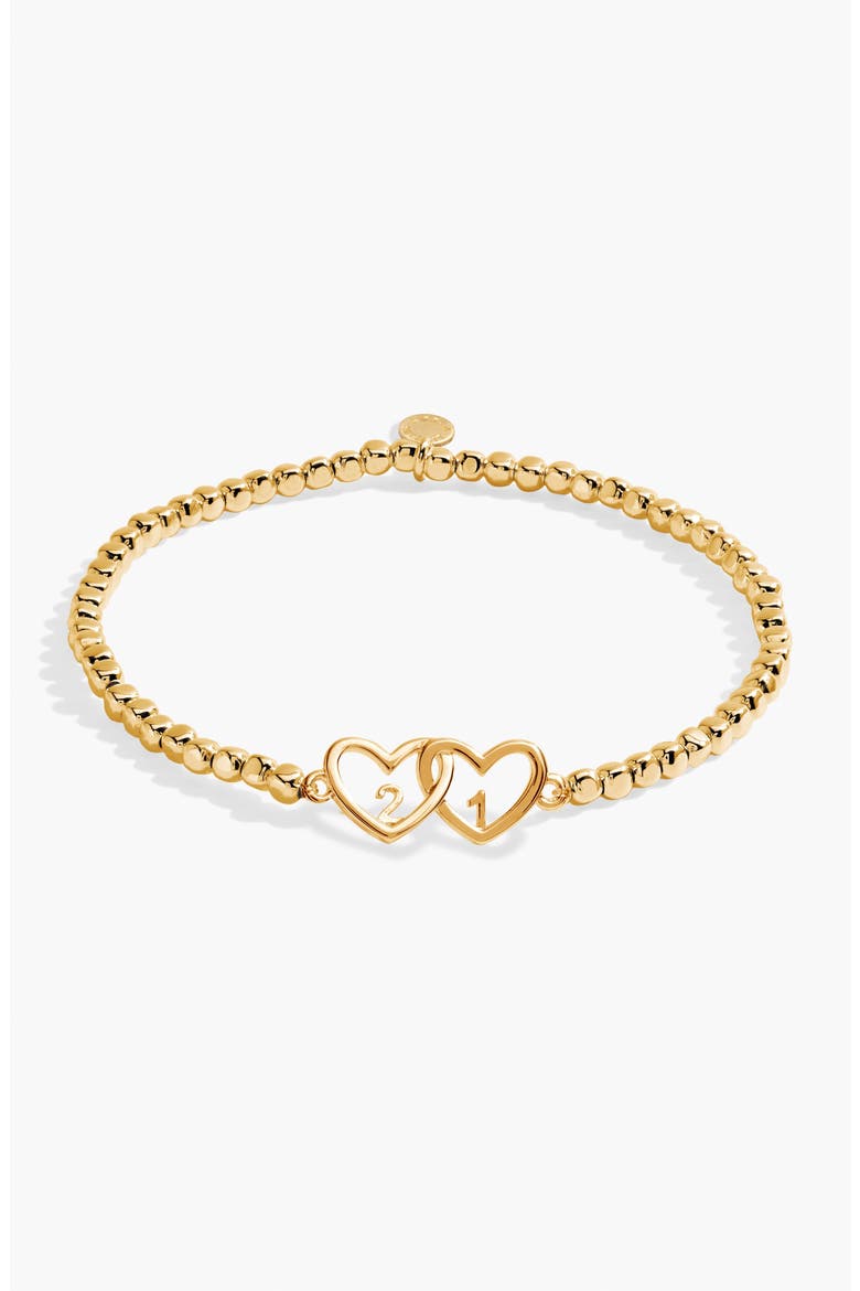 Forever Yours 'Happy 21St Birthday' Bracelet, Alternate, color, Gold