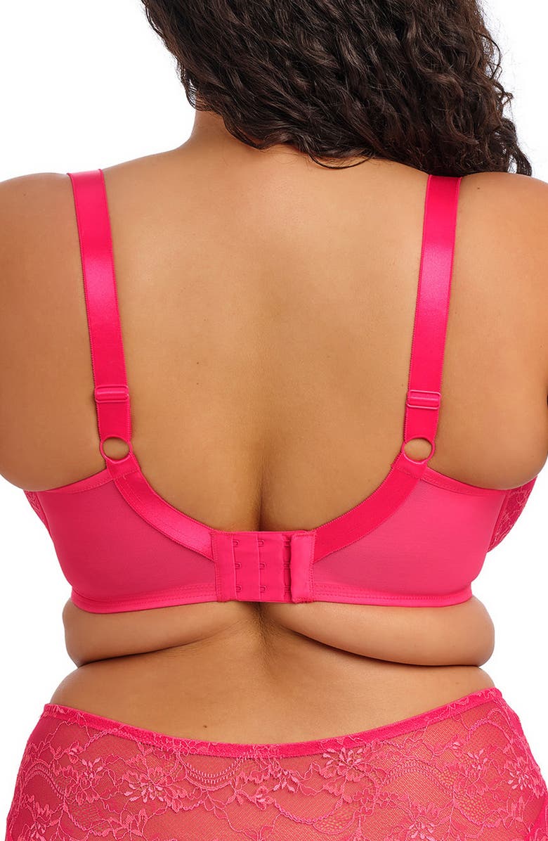 Elomi Darcie Full Figure Underwire Padded Half Cup Bra, Alternate, color, Azalea