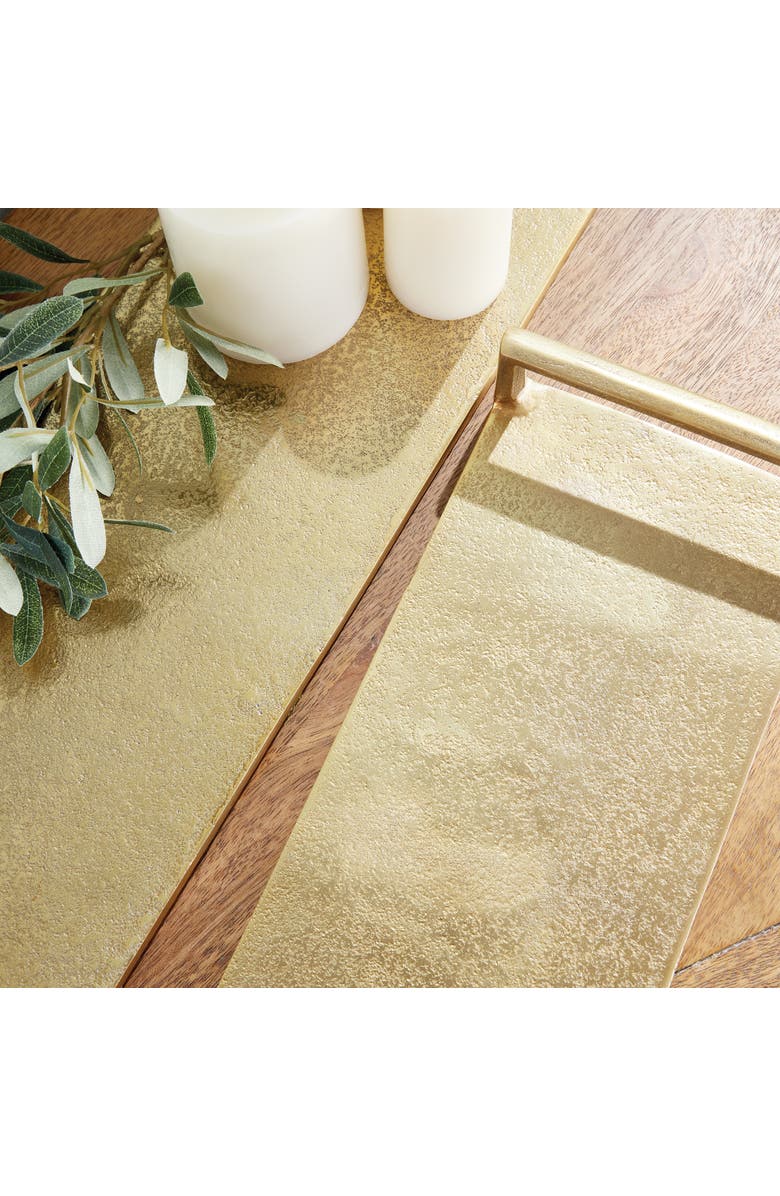 Napa Home & Garden Elora Decorative Narrow Trays Set of 2, Alternate, color, Gold