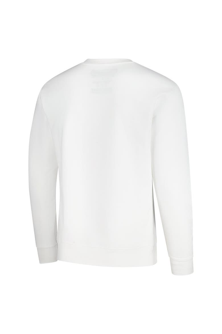 Men's Mitchell & Ness x Bud Light White Atlanta Falcons The Crest Pullover Sweatshirt, Alternate, color, White