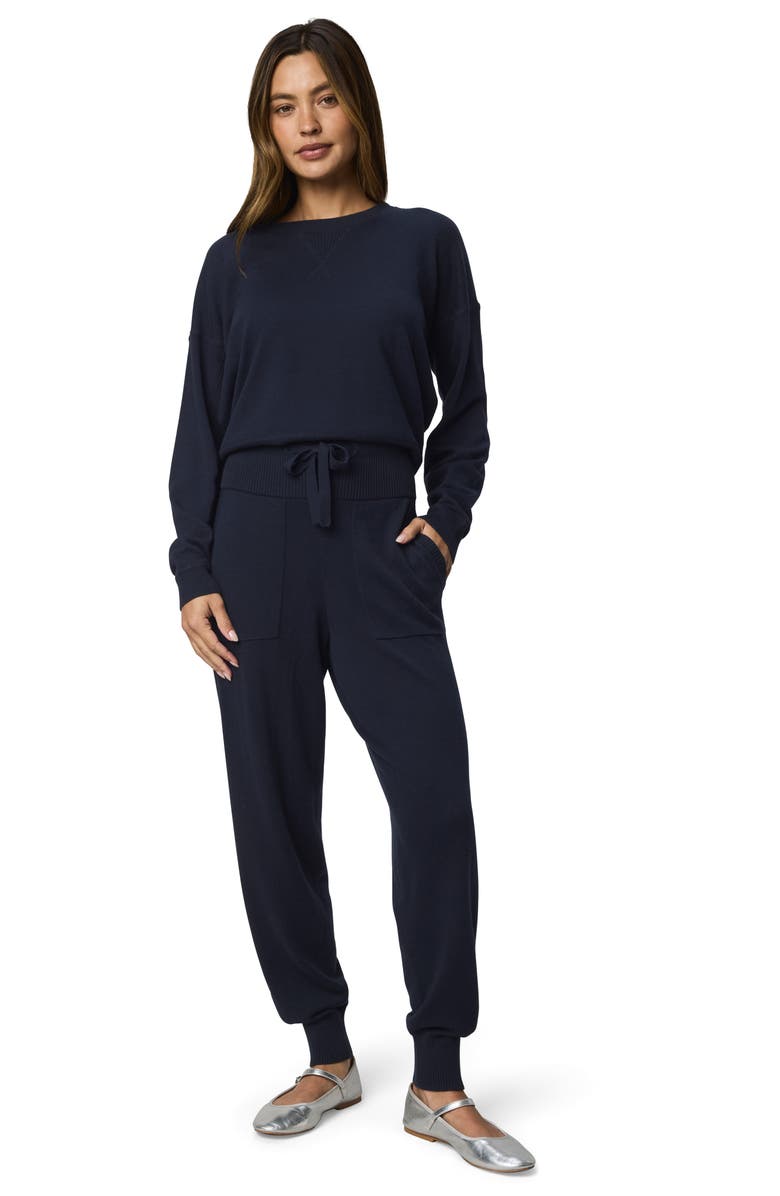 Splendid Phoebe Cotton Blend Knit Joggers, Alternate, color, Navy Blue