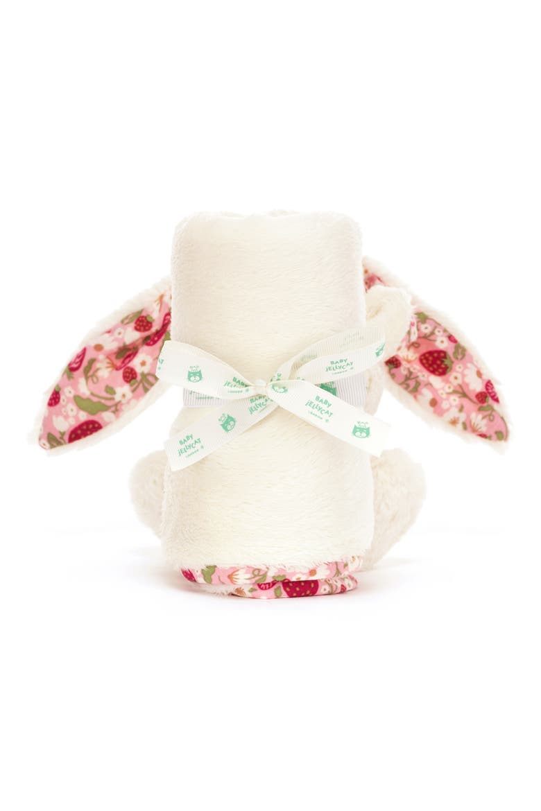 Blossom Cream Bunny 'Berry' 6-Inch Plushie & Soother Blanket, Alternate, color, MULTI
