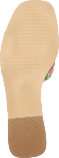 Hadyn Floral Embroidered Slide Sandal