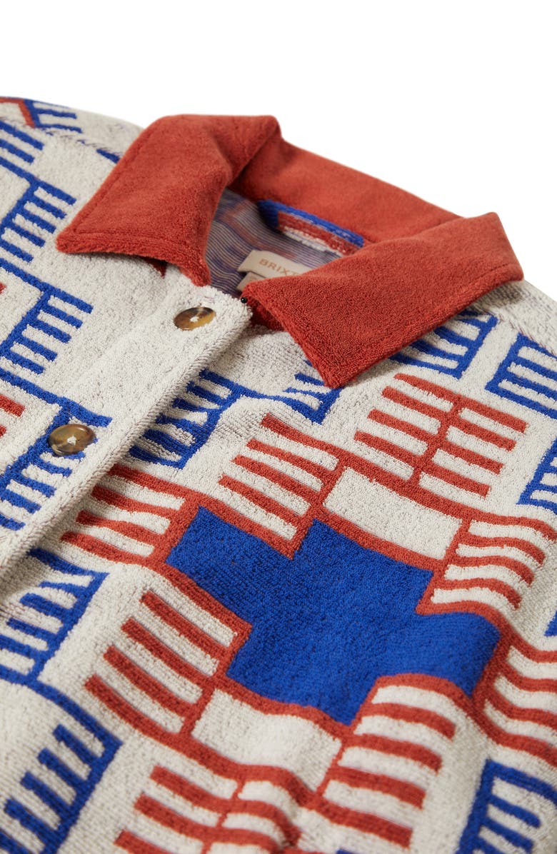 Brixton Trail Terry Crop Trucker Jacket, Alternate, color,