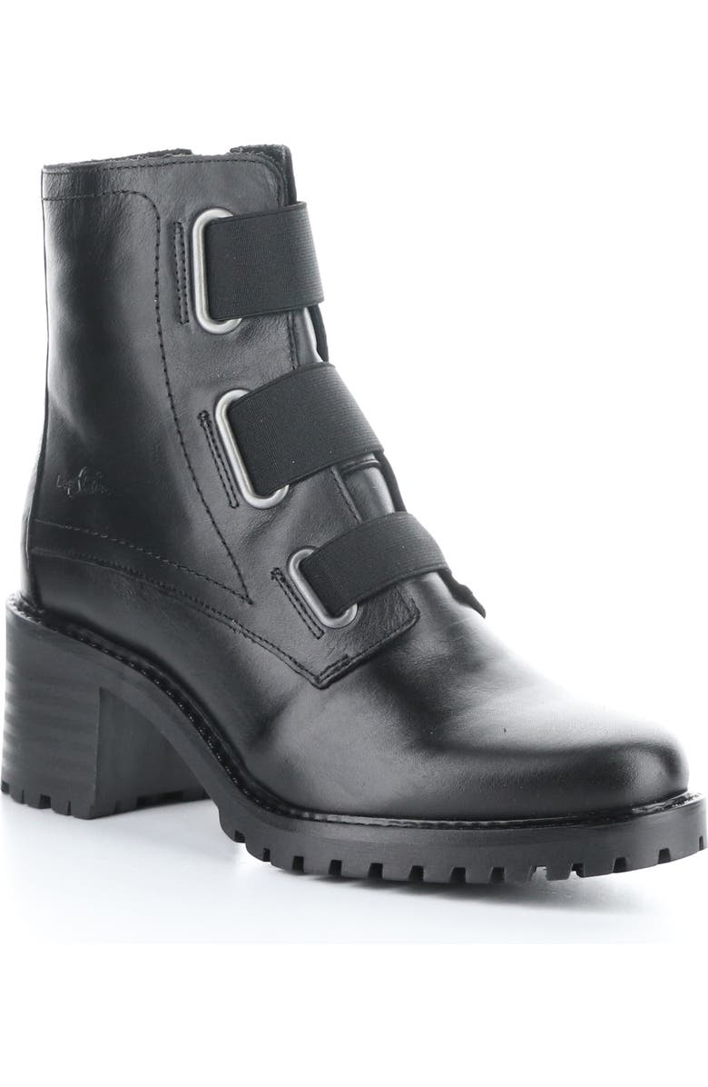 Bos. & Co. Indie Waterproof Bootie, Main, color, Black Feel Leather