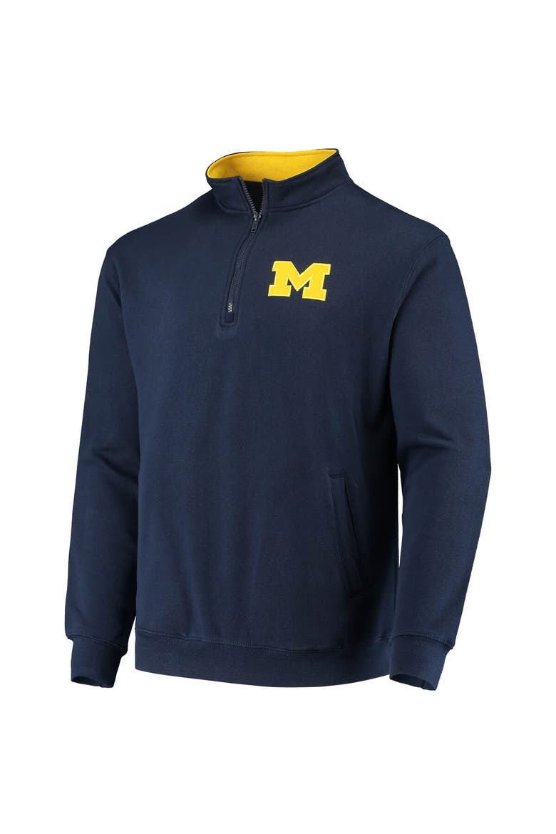 Men's Colosseum Navy Michigan Wolverines Tortugas Logo Quarter-Zip Jacket, Alternate, color, Navy