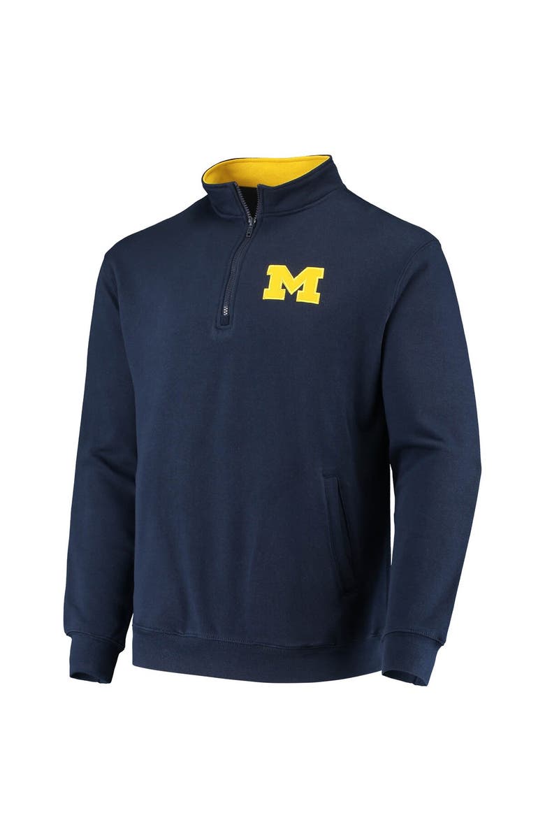 COLOSSEUM Men's Colosseum Navy Michigan Wolverines Tortugas Logo Quarter-Zip Jacket, Alternate, color, Navy