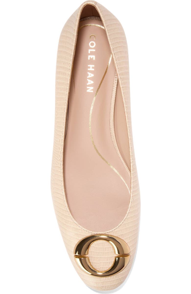 Cole Haan Skylar Ballet Flat, Alternate, color, Oat Lizard Prt Leather
