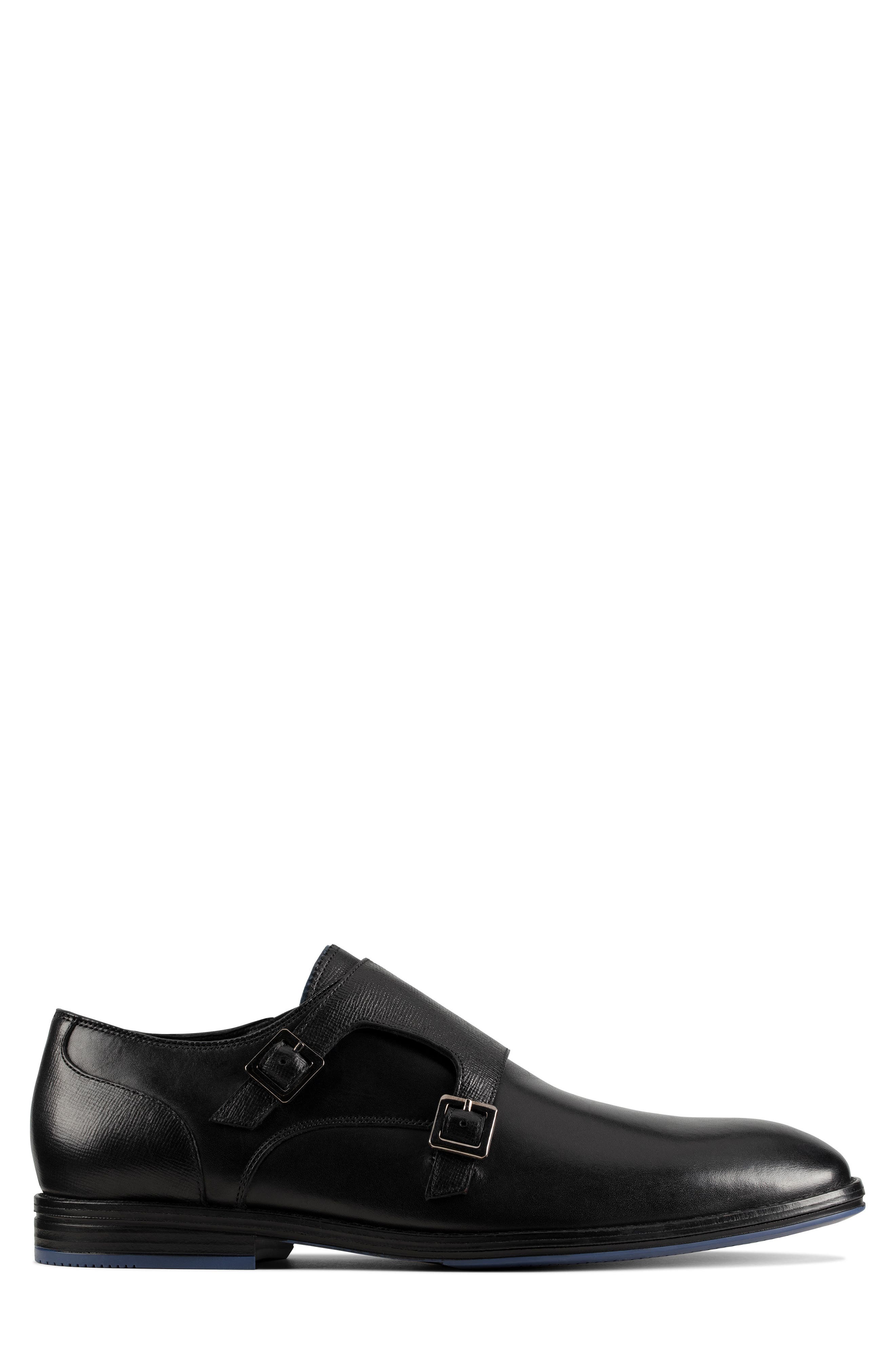 Clarks<sup>®</sup> Citi Stride Double Monk Strap Shoe, Alternate, color, 